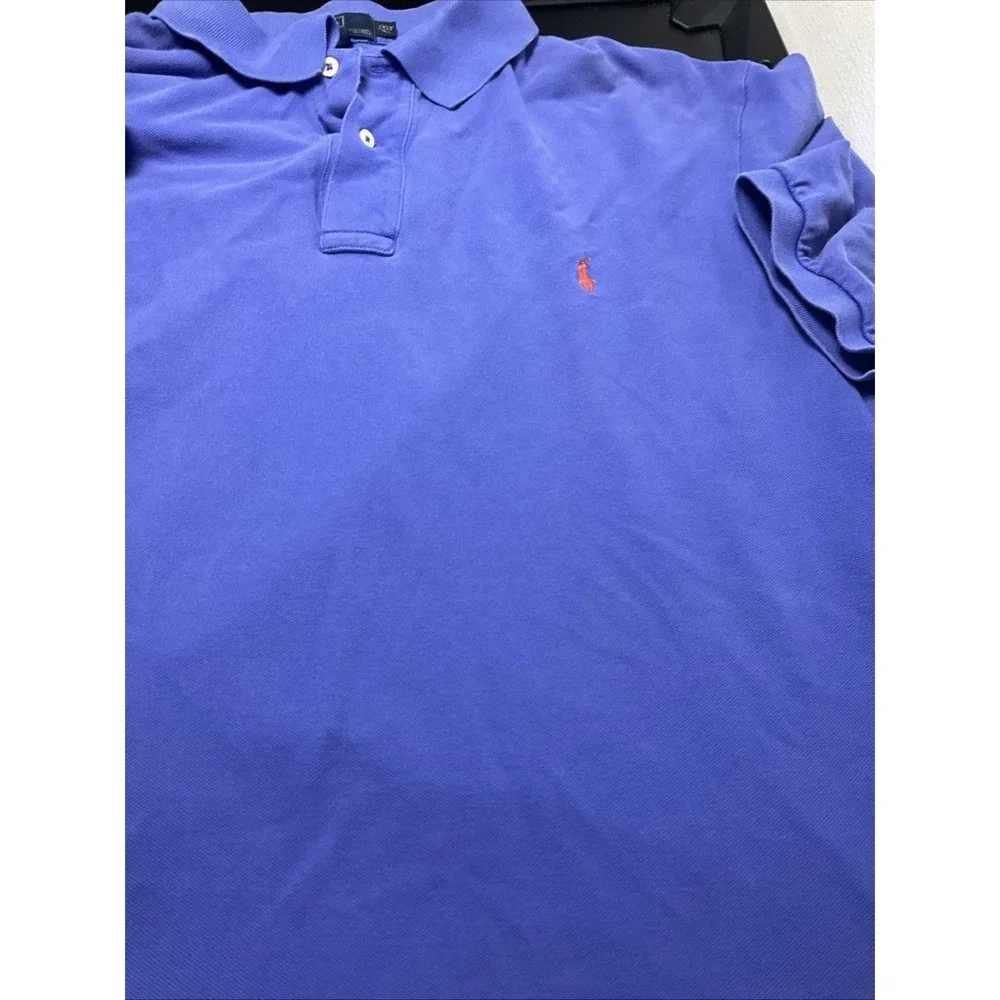 Polo Ralph Lauren Men's Size 2XLT Tall Blue With Orange Pony